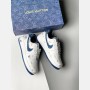 Nike air force 1 X Louis Vuitton - ابيض صح  جينز