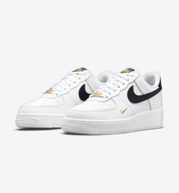 Nike Air Force - ابيض صح اسود دمج دهبي